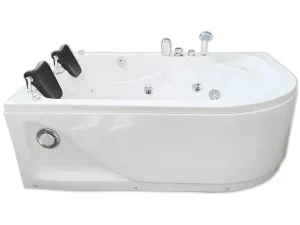 Clearance Witte Hottub 170 X 115 Cm Voor 2 Personen 15 Jets Tulip Massagebad