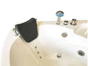 Cheap Witte Hottub 135 X 135 Cm Voor 2 Personen 9 Jets Briony Massagebad
