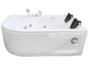 Best Sale Witte Hottub 170 X 115 Cm Voor 2 Personen 15 Jets Dahlia Massagebad