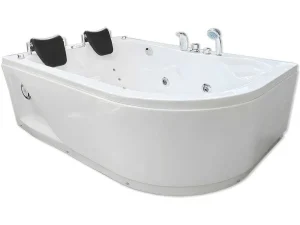 Clearance Witte Hottub 170 X 115 Cm Voor 2 Personen 15 Jets Tulip Massagebad