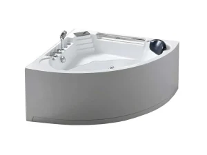 Outlet Witte Hottub Voor 1 Persoon 135 X 135 Cm 6 Jets Sage Massagebad
