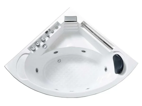 Outlet Witte Hottub Voor 1 Persoon 135 X 135 Cm 6 Jets Sage Massagebad