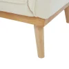 Store Zitbank Met 3 Plaatsen En Bekleding In Beige Textuurstof Fanira Scandinavisch