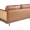 Cheap 2 Zits Bank Bruin Leer 6176 Tweezitsbank