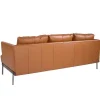 Discount 3-Zitsbank Bekleed In Bruin Leer 6171 2En 3-Zitsbank