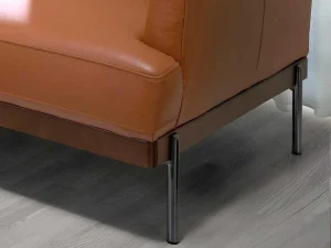 Discount 3-Zitsbank Bekleed In Bruin Leer 6171 2En 3-Zitsbank