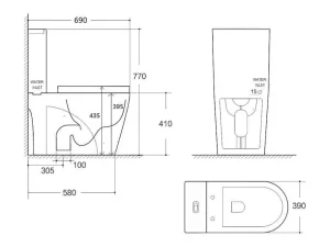 Cheap Zwarte Matte Wc Om Te Plaatsen Van Keramiek - Nagilam Staand Toilet