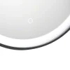 New Zwarte Ronde Lichtgevende Badkamerspiegel Met Leds - D. 80 Cm - Numea Accessoires & Spiegels